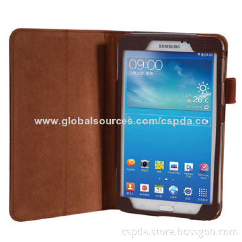 PU Back Stand Cases for Samsung Galaxy Tab 4 7.0, OEM Orders are Welcome